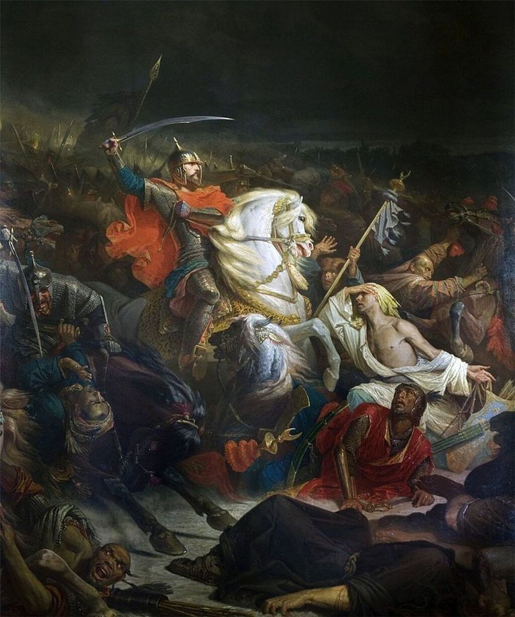"Битва на Куликовом поле", И. Адольф, 1849-1850г.г.
